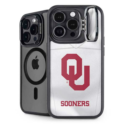 University of Oklahoma White Jersey iPhone 14 Pro Kickstand Case